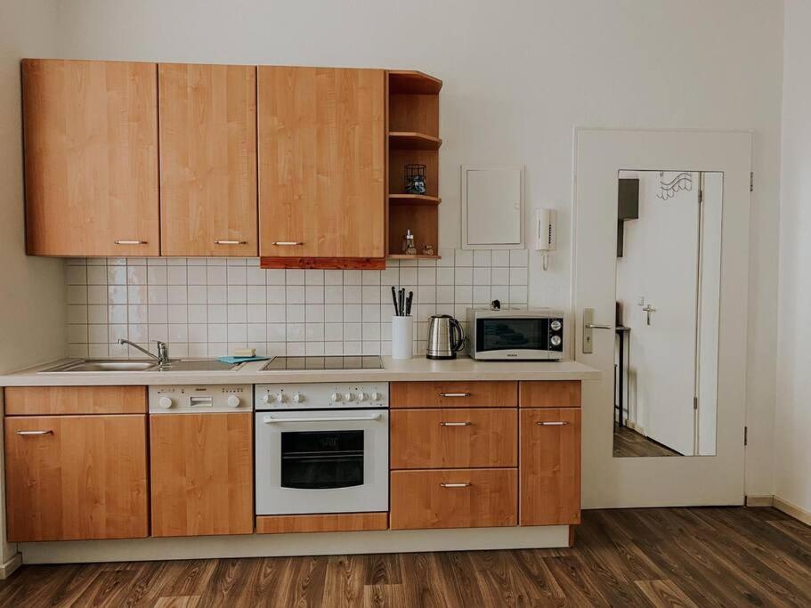 Unser Sonniges Apartment Mit Wlan, Netflix, Xbox Magdeburg Ngoại thất bức ảnh
